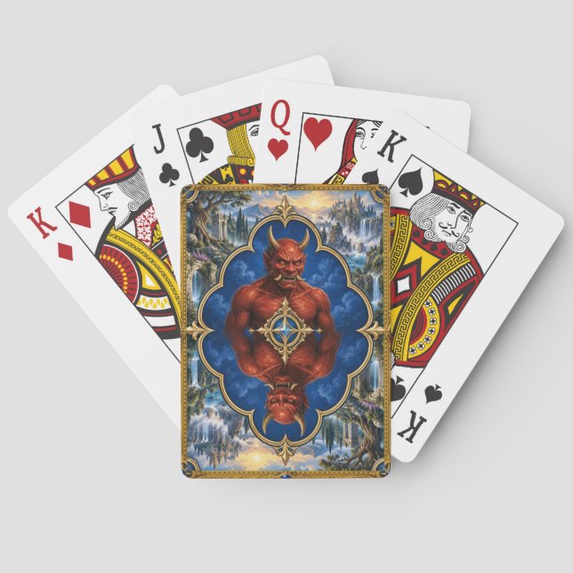 Oni, Gothic Fantasy Monster Spielkarten (Rückseite)