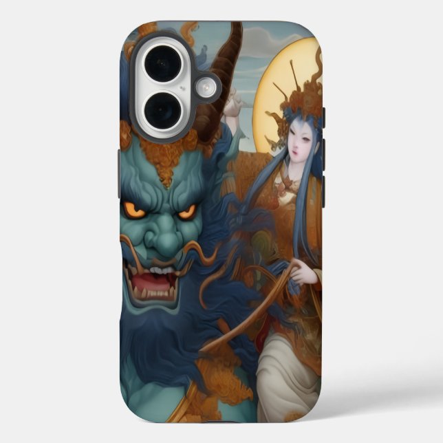 Oni Reiter iPhone 16 Hülle (Rückseite)