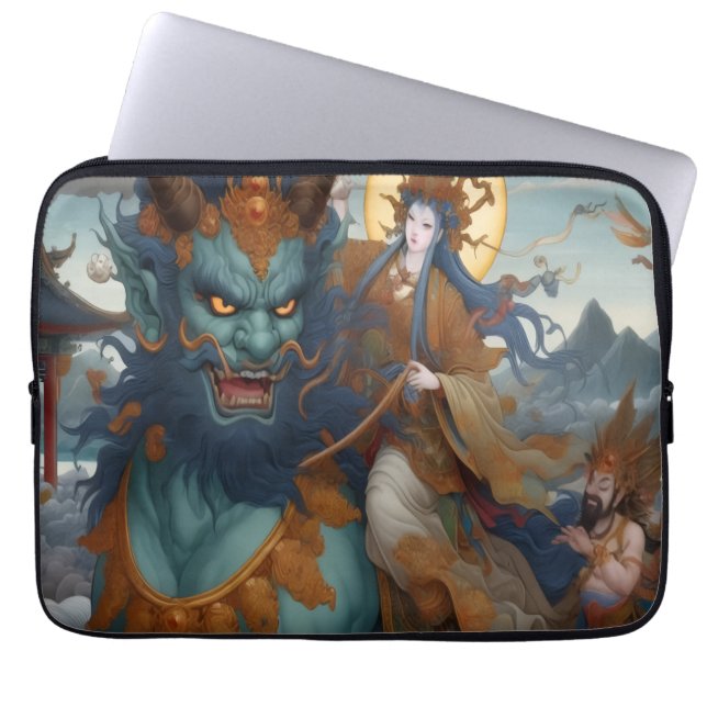 Oni Rider Laptop Sleeve (Vorderseite)