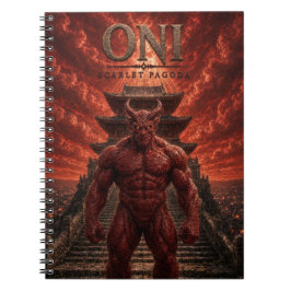 Oni Scharlachrote Pagode Dark Cinema Notizblock