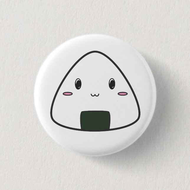 Onigiri Knopf Button (Vorderseite)