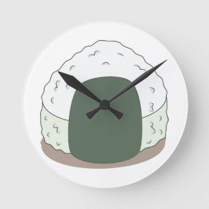 Onigiri Runde Wanduhr