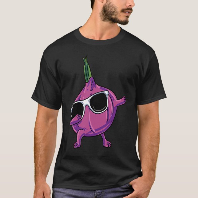 Onion Dabbing Sunglasses T-Shirt (Vorderseite)