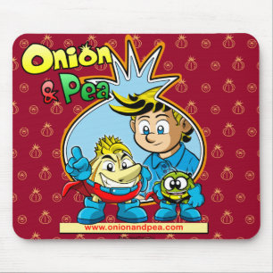 Onion & Pea mousepad. Mousepad