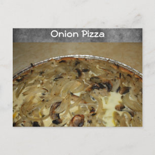 Onion Pizza Recipe Postkarte