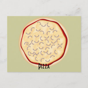 Onions Pizza Recipe Card Postkarte