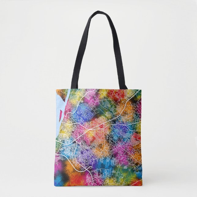 Onitsha Nigeria City Map Tasche (Vorderseite)