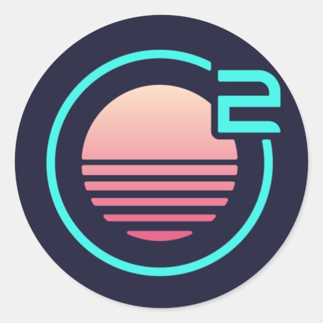 Onivim 2 - Sticker de logo rond (Devant)