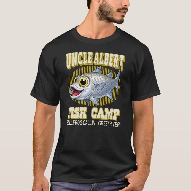 ONKEL-ALBERT-FISCHCAMP T-Shirt (Vorderseite)