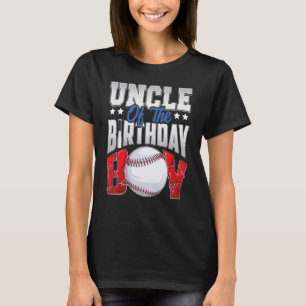 Onkel Baseball Geburtstag Junge Familie Baller b T T-Shirt