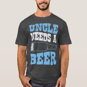 Onkel benötigt ein Bier-Funny-Low-Battery-Symbol  T-Shirt
