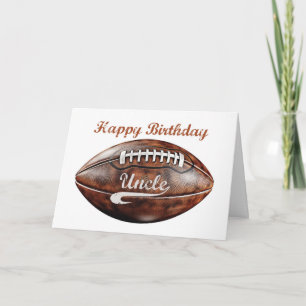 Onkel Birthday Grunge Große Fußballsportarten Karte