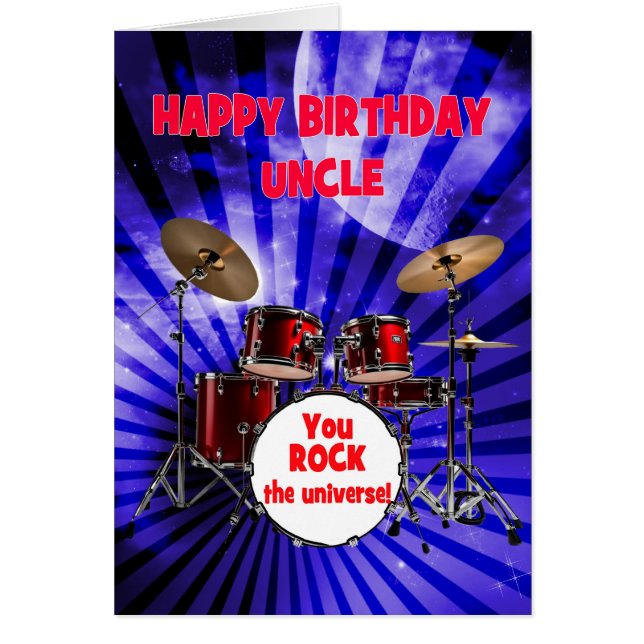 Onkel Birthday You Rock Drums (Vorne)