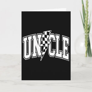 Onkel Blitz Checkered Varsity Dad Onkel F Karte