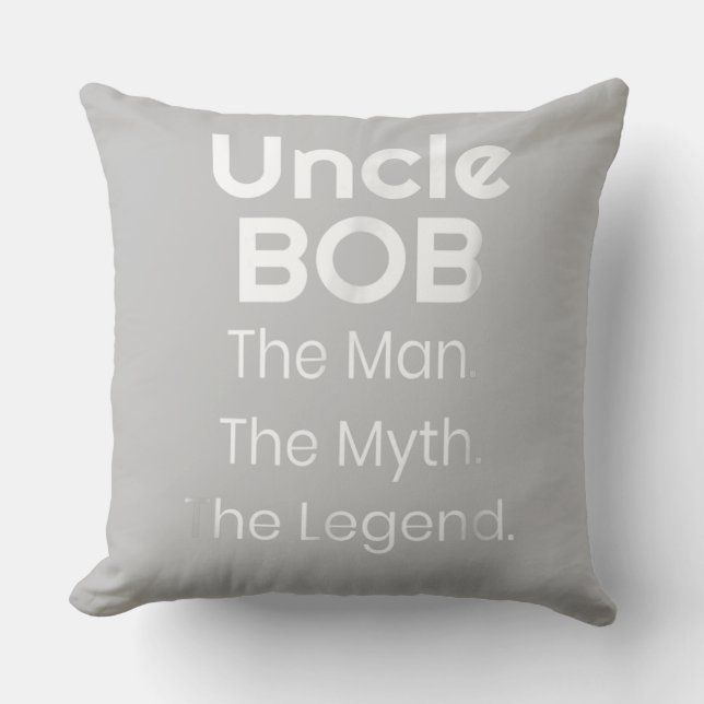 Onkel Bob Der Mann der Mythos der Legende Kissen (Vorderseite)