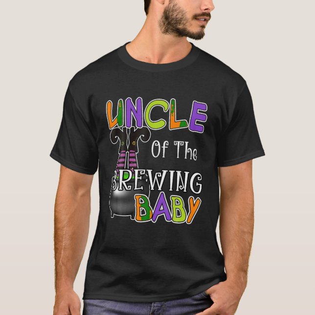 Onkel Brewing Baby Halloween Thema Kinderdusche T-Shirt (Vorderseite)