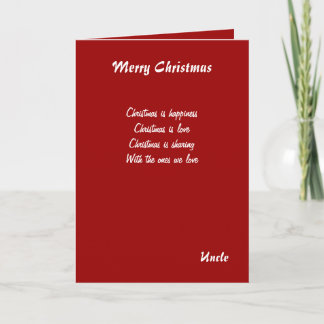 Onkel Christmas Grußkarten Feiertagskarte