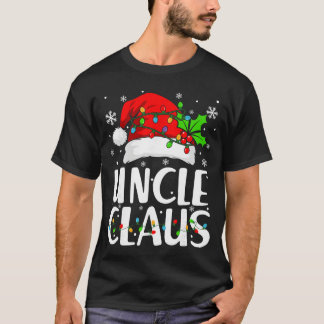 Onkel Claus Weihnachtslicht-Pyjama-Familien-Matchi T-Shirt