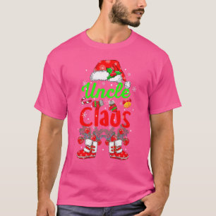 Onkel Claus Weihnachtsmann Hut Schuhe passende Fam T-Shirt