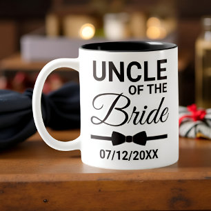Onkel der Braut-Geschenkfamilie Wedding Keepake Zweifarbige Tasse
