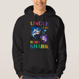 Onkel des Baby Birthday Shark Oncle Shark Chris Hoodie