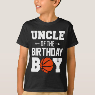 Onkel des Geburtstagsjungen Basketball-Junge Fami T-Shirt