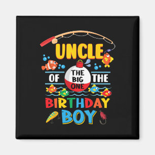 Onkel des großen Fischfangs 1. Geburtstag Ofischal Magnet