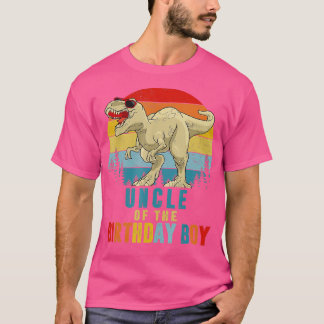 Onkel Dinosaurier von der Geburt-Jungen-Matching-F T-Shirt