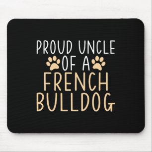 Onkel eines französischen Bulldoggen Mousepad