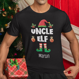 Onkel elf Familie passend Weihnachtsausstattungsna T-Shirt