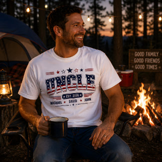 Onkel Est 2026 USA Patrioten-Flagge mit individuel T-Shirt