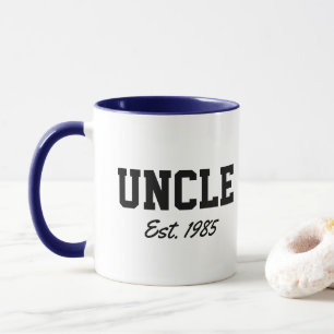 "Onkel - est. Datum" Neues Geschenk Tasse