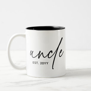 Onkel Establishment Elegant Typografy New Oncle Zweifarbige Tasse