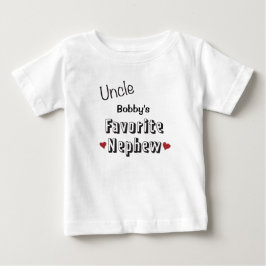 Onkel Favorite Nephew Baby T-Shirt personalisiert