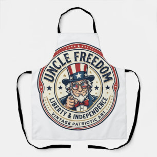 Onkel Freiheit Patriotischer Onkel Sam Gründungsch Schürze