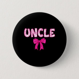 Onkel Geburtstags-Squad Matching Pink Bow Familie Button