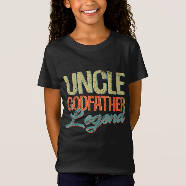Onkel Godvater Legend Witziger Geschenke Vater T-Shirt (Vorderseite)