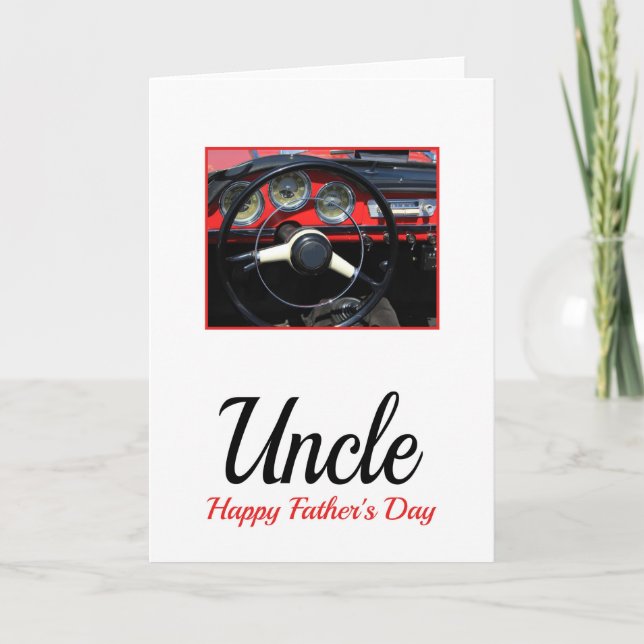 Onkel Happy Vatertag Karte (Vorderseite)
