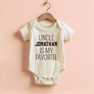Onkel ist mein Lieblingswort lustig trendy geschle Baby Strampler