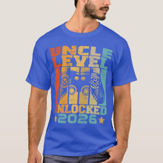 Onkel-Level freigeschaltet 2026 Baby-Ankündigung O T-Shirt