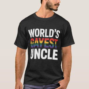 Onkel mit dem schwulsten LGBTQ-Stolz Bündnis Regen T-Shirt