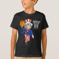Onkel Sam 4. Juli Basketball Dunk Jungen Männer