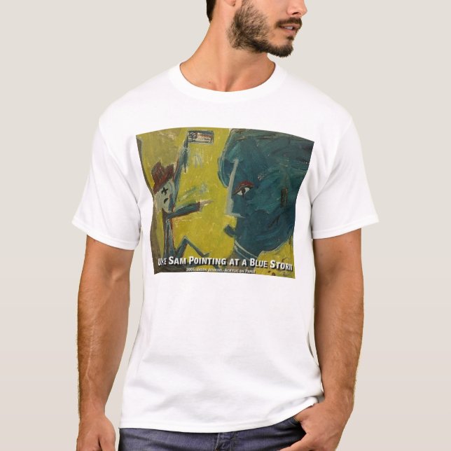 ONKEL SAM BLAUER STURM T-Shirt (Vorderseite)