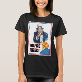 Onkel Sam: "Du bist gefeuert!" Trump White T-Shirt