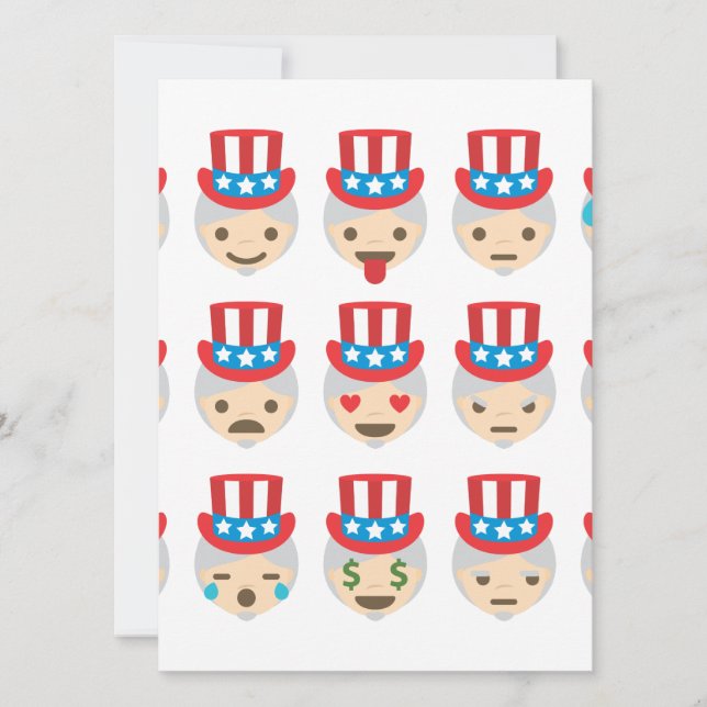 Onkel sam Emoji (Vorderseite)