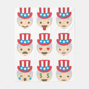 Onkel sam Emoji Decke