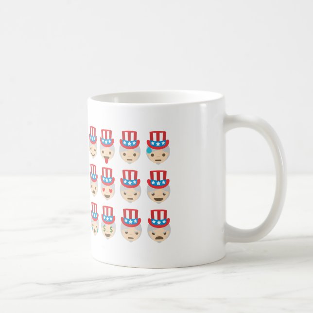 Onkel sam Emoji Kaffeetasse (Rechts)