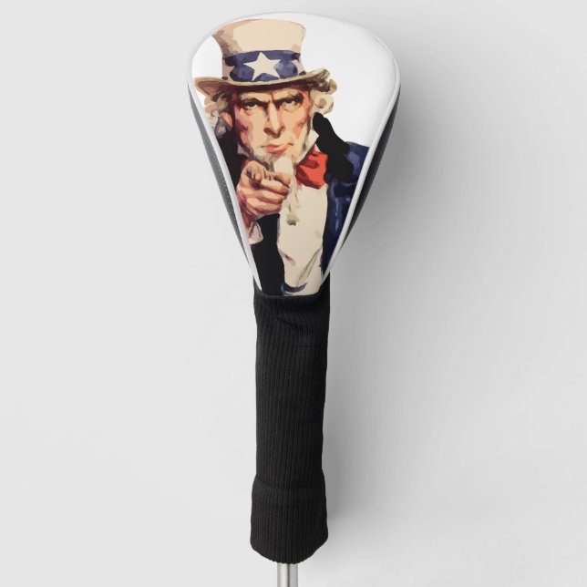 Onkel Sam Golf Headcover (Vorderseite)