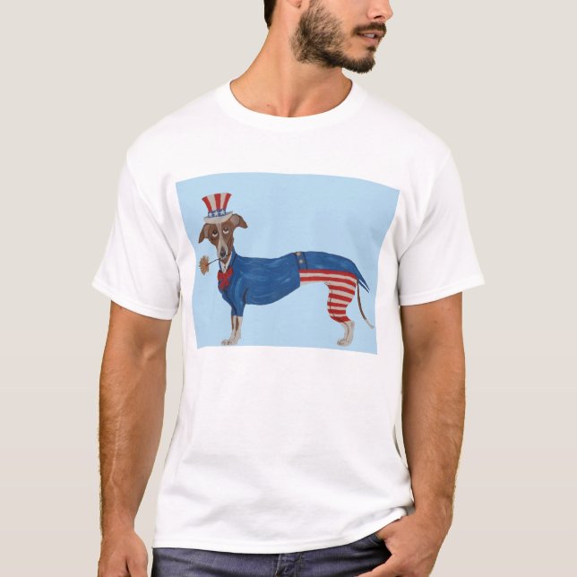 Onkel Sam Greyhound T-Shirt (Vorderseite)