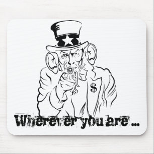 Onkel Sam hört zu Mousepad